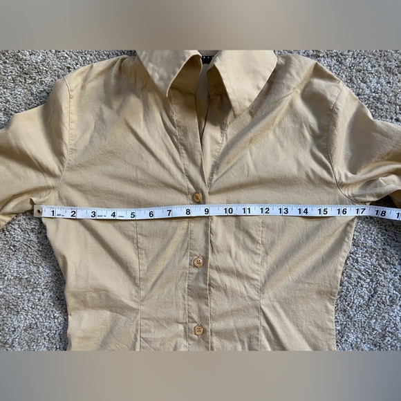 Vintage Sisley Dramatic Collar Button Down - Picture 9 of 10